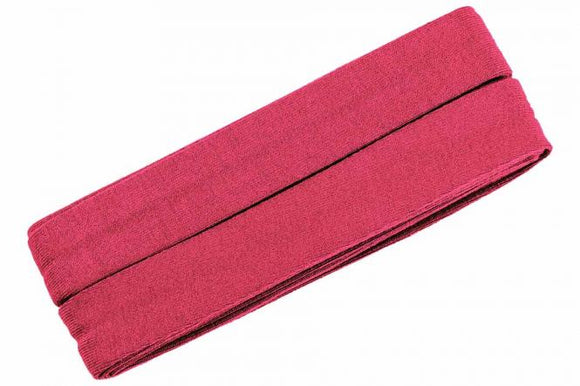 Jersey Schrägband dunkles pink gef. 40/20mm oaki doki