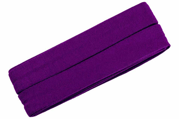 Jersey Schrägband purpurlila gefaltet 40/20mm oaki doki