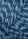 Jawoll Sockenwolle Moulinezwirn hellblau/blau LANG YARNS