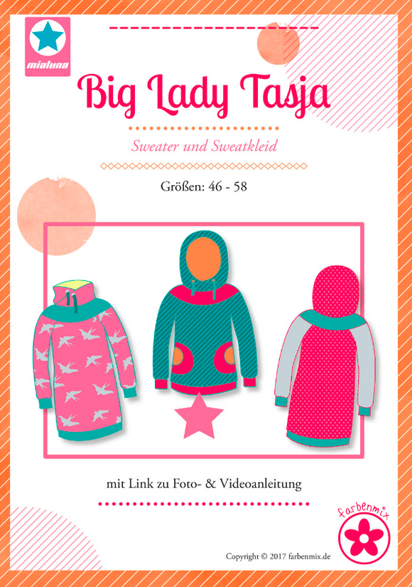 Papierschnittmuster „Big Lady Tasja – Sweater / Sweatkleid