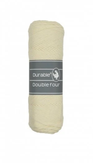 Baumwollgarn Double four cream Durable