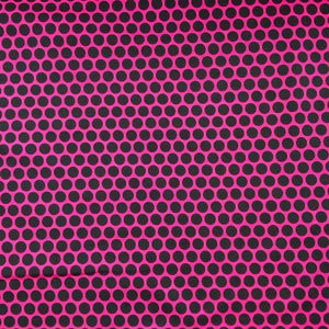 25cm French Terry „Lots of Dots" pink/schwarz
