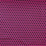 25cm French Terry „Lots of Dots" pink/schwarz