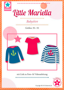 Papierschnittmuster „Little Mariella – Babyshirt" mialuna / farbenmix