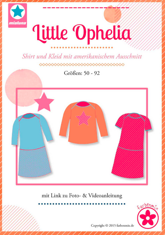 Papierschnittmuster „Little Ophelia – Shirt/Kleid