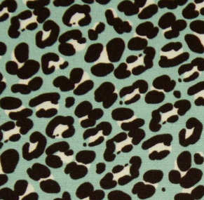 25cm Viskose-Voile „Liv“ Leopardenmuster salbeigrün/schwarz Hilco –  Händisch-Design