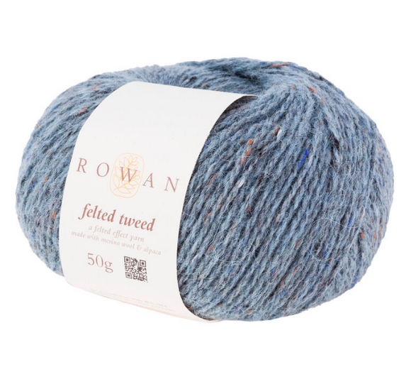 Wolle „felted tweed – duck egg