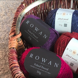 Wolle „felted tweed – rage" rot meliert ROWAN