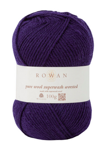 Wolle „pure wool worsted" marine ROWAN