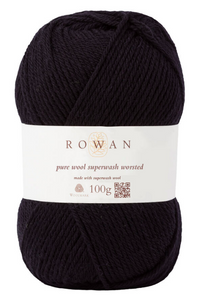 Wolle „pure wool worsted" schwarz ROWAN