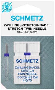 Doppelnadel / Zwillingsnadel Stretch/Jersey 75 mittel 4mm Schmetz