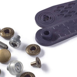 10 Anorak-Druckknöpfe messing 12mm Prym
