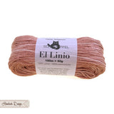 Abverkauf: Farbe basalt | Leinengarn El Linio 100% Leinen Schoppel (3€, vorher 6,95€)