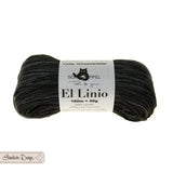 Abverkauf: Farbe basalt | Leinengarn El Linio 100% Leinen Schoppel (3€, vorher 6,95€)