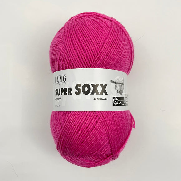Sockenwolle SUPER SOXX 6fach/6-ply pink Lang Yarns