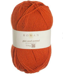 Wolle „pure wool worsted" orange seville ROWAN