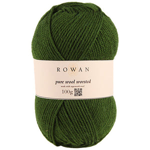 Wolle „pure wool worsted" waldgrün ROWAN